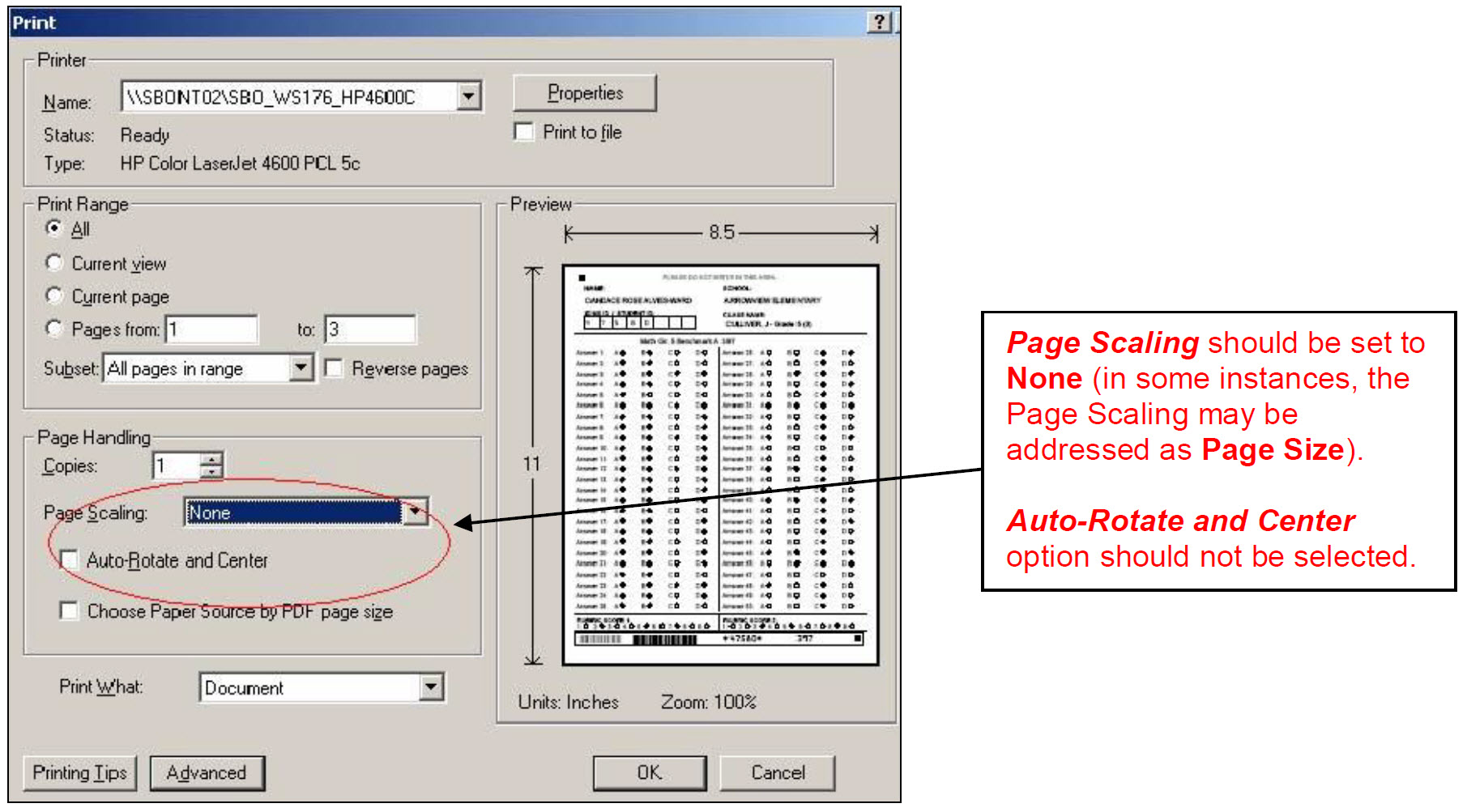 EDmin Preslug EZScan Process