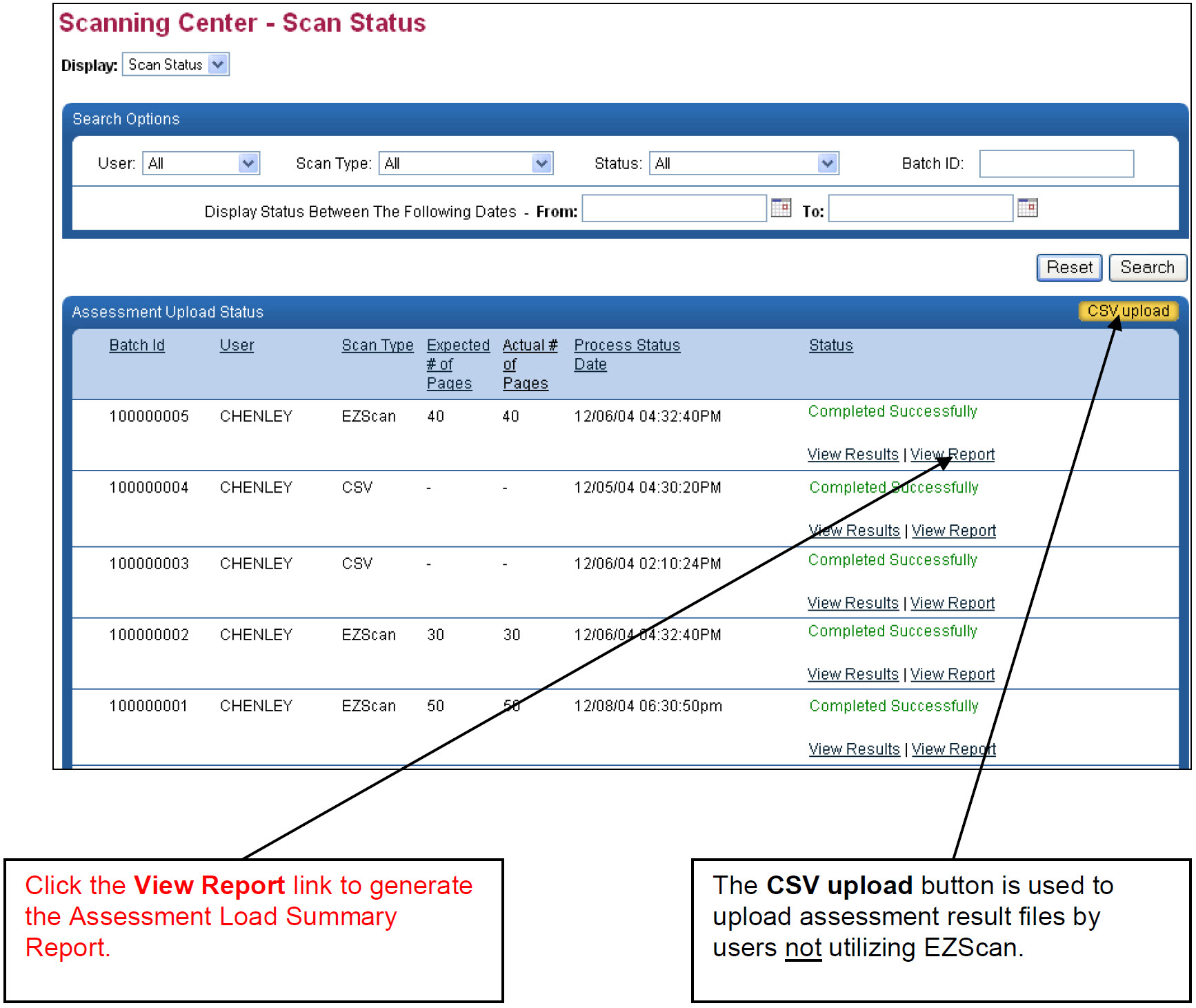 EDmin Preslug EZScan Process